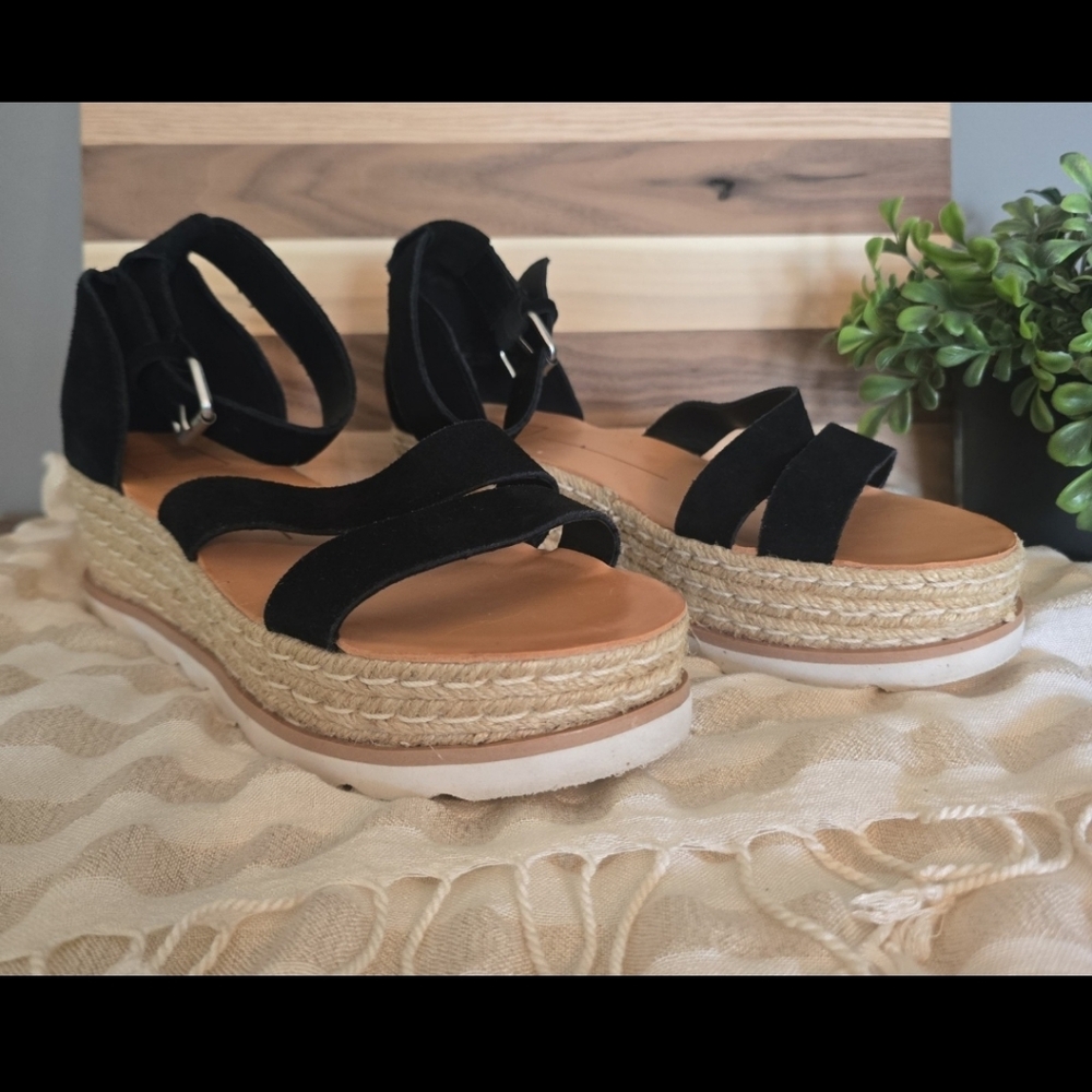 Dolce Vita Black Espadrille Sandals